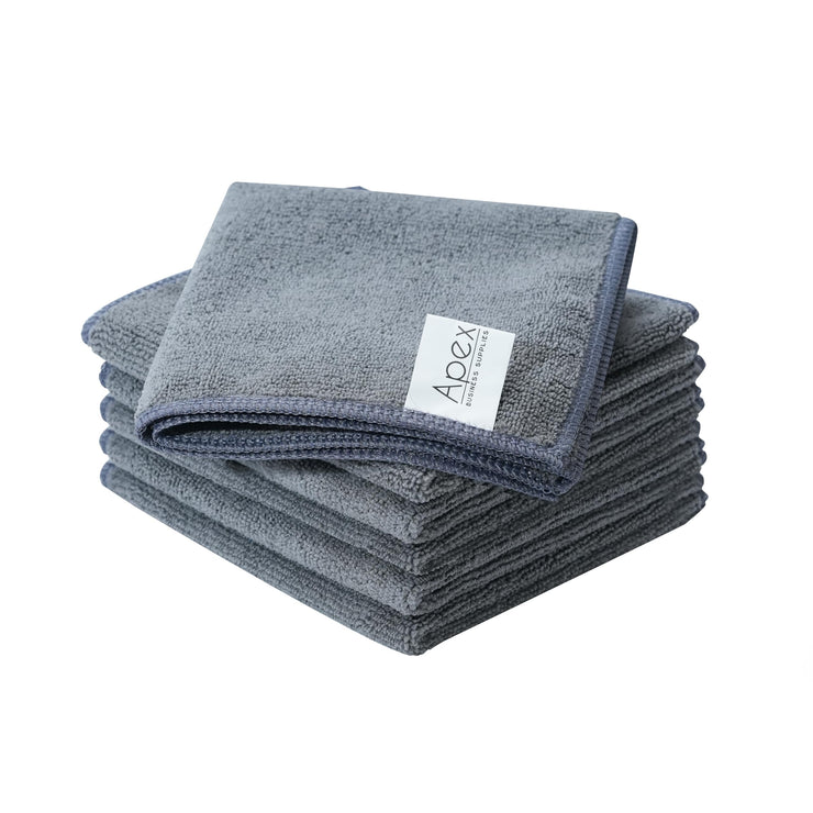 Microfibre Cloth 32 X 32 Cm Cloths | Reusable Microfibre Cleaning clothes, Kitchen Towel | Streak Free, Lint Free, Super Absorbent | Car Cleaning, Dish Cloths Glass Cleaner Towel (Grey) Pack of 5