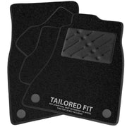 Car Mats FOR Land Rover Discovery Sport 2015-2019 Black Carpet - Black Ribbed Trim - Black Rectangle Heel Pad [SAPP-1650]