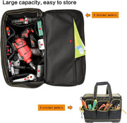 Drado Tool Bag Muti-Purpose Tool Bag Organiser with Adjustable Shoulder Strap (40 x 23x 28cm)