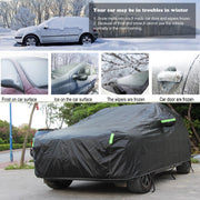 BEXITA Car Cover Waterproof Outdoor Car Covers for Automobiles All Weather Sun Ice Frost Snow Cover Winter Fit for Saloon; Size M: Max470cm