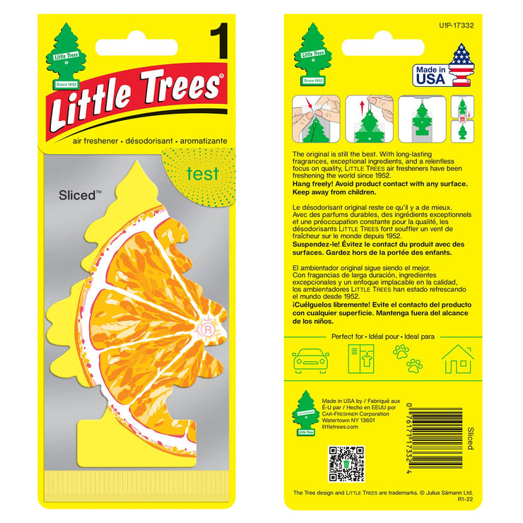 Little Trees Car Air Freshener | Hanging Paper Tree for Home or Car | Sliced | 6 Pack