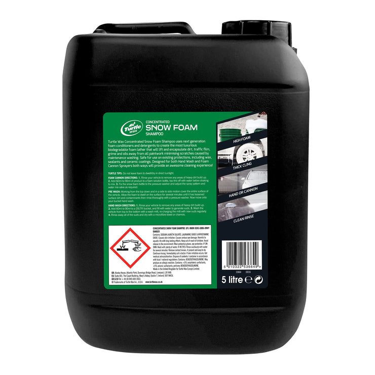 Turtle Wax Concentrated Snow Foam Pro Valeting Car Care 5L