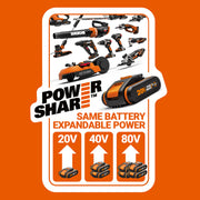 WORX WX092.9 18V (20V MAX) Inflator 4 in 1 Tool - (Tool Only - Battery & Charger Sold Separately)