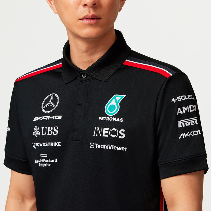 Mercedes AMG Petronas Formula One Team - 2023 Team Polo - Black - Men - Size: XL