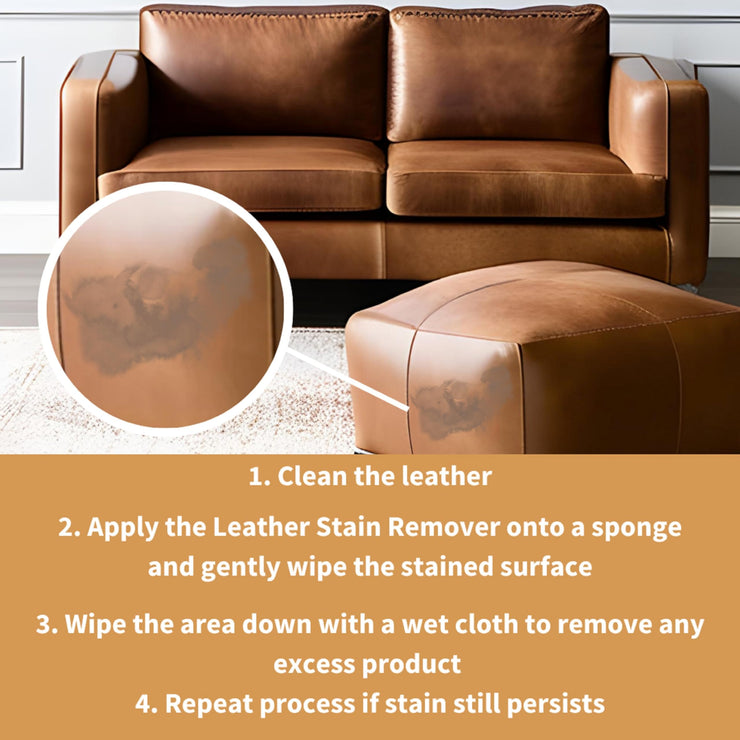 Furniture Clinic Leather Stain Remover 250ml - Helps to Remove Stubborn Stains Such As Dye Transfer, Paint & Food Spills From Leather Sofas, Chairs, Car Seats Etc.