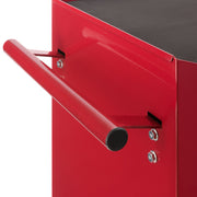 Arebos Tool Cabinet Workshop trolley 7 compartments | centrally lockable | incl. anti-slip mats | drawers with ball bearings | 2 castors with parking brake (red)