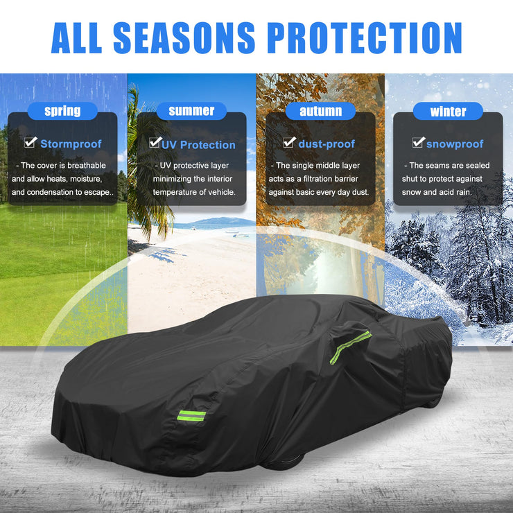 X AUTOHAUX Waterproof Car Cover for Chevrolet Corvette C4 C5 C6 C7 1984-2019