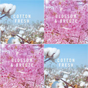 Clip on Car Air freshener Set of 2 Fragrances - Cotton Fresh (2ml) bundle with Blossom & Breeze (2ml)