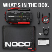NOCO Boost Pro GB150 3000A UltraSafe Car Jump Starter, Jump Starter Power Pack, 12V Battery Booster, Portable Powerbank Charger, and Jump Leads for up to 9.0-Liter Petrol and 7.0-Liter Diesel Engines