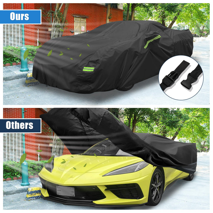 X AUTOHAUX Waterproof Car Cover for Chevrolet Corvette C4 C5 C6 C7 1984-2019