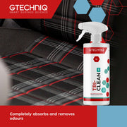 Gtechniq Car Upholstery Cleaner. I2 Tri-Clean All-Surface Cleaner for Cars and Car Detailing. Removes Stains, Dirt and Grime, Absorbs Odours - 500ml