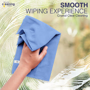 DCS Microfibre Cleaning Cloth, Blue Microfibre Cloth, Pack of 50, Large Size: 40x40cm. Super Soft Premium Streak Free Washable Microfibre Cloths for Kitchen, Bathrooms, Surfaces, Mirrors, Car & More