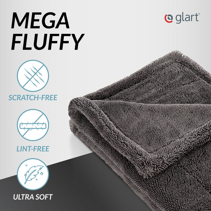 Glart Twist Car Drying Cloth XXL - Premium 80x55cm microfiber towel for scratch-free drying Large drying towel for cars and motorcycles