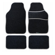 CarMats.co.uk Universal Car Mats Grey Trim - Black Carpet Right Hand Drive Car Floor Mats