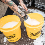 Meguiar's RG203 Yellow Large Car Wash Bucket 5US Gallon (Grit Guard compatible / sold separately)