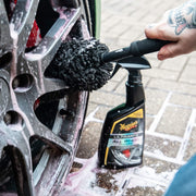 Meguiar's X1902EU Supreme Microfibre Wheel Brush, Medium, Completely Safe Wheel Cleaning , Black